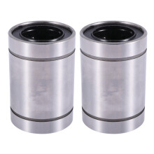 2X LM25UU 25mm x 40mm x 59mm Sello de Goma del Lado Doble Buje del Rodamiento de Bolitas de Movimiento Lineal
