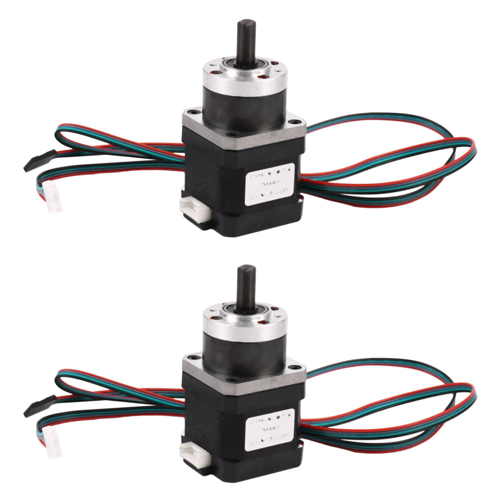 2X 4-Lead Nema17 Stepper Motor 42 Motor Extruder Gear Stepper Motor Ratio 5.18:1 Planetary Gearbox Nema 17 17Hs4401 6031329041706