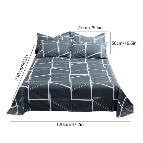 Herfstbeddengoedset voor eenpersoonsbed, polyester, 3-delig, moderne jersey 2