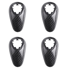 4X Real Carbon Fiber Gear Shift Knob Cover Replacement for M2 M3 M4 M5 M6 F87 F80 F82 F83 F10 F12 F13 F06