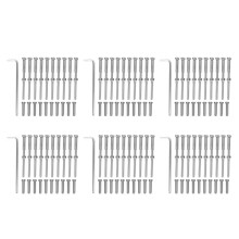 Stemball Swage and Invisible Hex Threaded Stud Tension End Fitting Terminal Combination Pack 60 Pairs