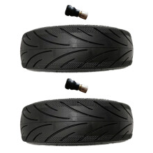 2X No Inflation Explode Proof Tire Compatible for  Max G30 60/70-6.5 Black Vacuum Tire with Valve