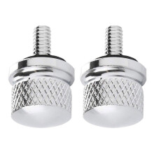 2X Chrome Billet Aluminum Bolt Screw Cap