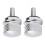 2X Chrome Billet Aluminum  Bolt Screw Cap 1
