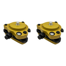 2X Tribrach with Optical Plummet&GPS Tribrach Adapter Carrier with 5/8InX11 Rotate Screw for Total Station GPS GNSS A