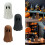 Halloween paper mache ghost decoration 11 inch 2