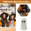 Halloween paper mache ghost decoration 11 inch 6