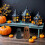 Halloween paper mache ghost decoration 11 inch 8
