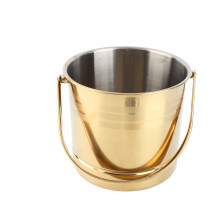 Gold 1,0 L dickwandiger Edelstahl Eiskübel-Filter