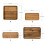 Bandeja rectangular de madera de nogal de 30x20 cm. 3