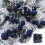 Flocked Christmas Balls Brown Plastic 24PCS 2