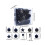 Christmas Balls Flocked Brown Plastic 24PCS 3