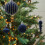 Christmas Balls Flocked Brown Plastic 24PCS 7