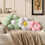 Daisy Flower Pillow Cushion 40 cm 2