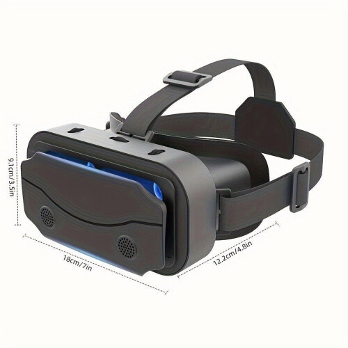 Óculos de realidade virtual alimentados por USB para smartphones de até 7 polegadas, ajustáveis e leves – compatíveis com Android/iOS – jogos 1