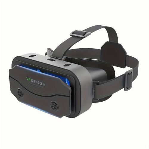 Óculos de realidade virtual alimentados por USB para smartphones de até 7 polegadas, ajustáveis e leves – compatíveis com Android/iOS – jogos 2