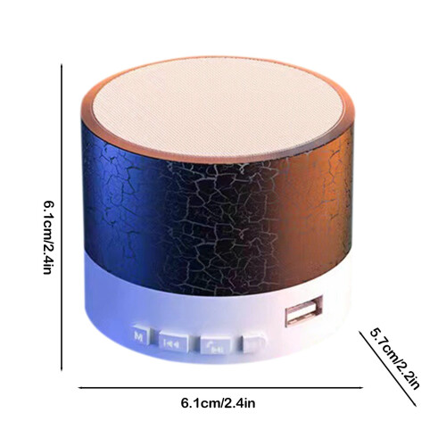 Portable Mini Bluetooth Speaker, Small Wireless Speaker with Subwoofer & LED Light – Compatible with All Bluetooth Devices 2