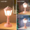 Mini Vintage LED Desk Lamp, Dimmable, USB Rechargeable 3