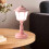 Mini Vintage LED Desk Lamp, Dimmable, USB Rechargeable 5