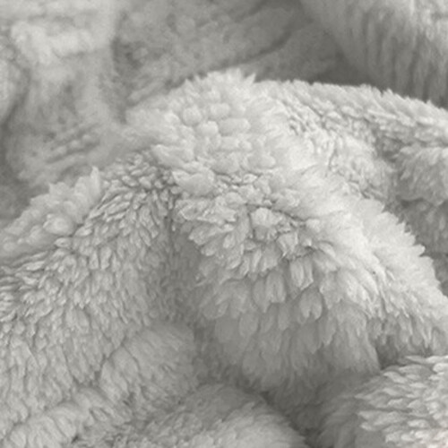 Bear Embossed Milk Fleece Fitted Sheet 1 Pack 1
