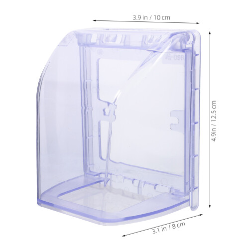 Transparent Socket Protector for Bathroom with Reliable Waterproof Performance Easy Installation on 1