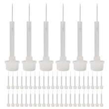 500Pcs Clear PP Gel Polish Brush Replacement for Smooth Manicure Use
