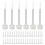 500Pcs Clear PP Gel Polish Brush Replacement for Smooth Manicure Use 1