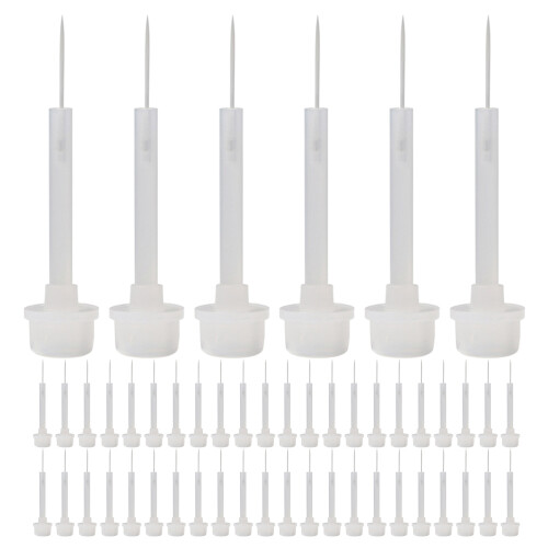 500Pcs Clear PP Gel Polish Brush Replacement for Smooth Manicure Use