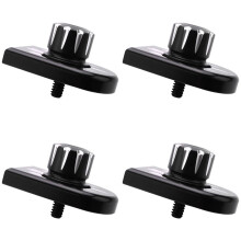 4X Motorcycle Rear Bolt Tab Screw Mount Knob Cover Kit Aluminum Cnc for 96-17 Sportster Cvo Touring Softail