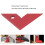 Équerre de menuisier en aluminium rouge 45/90 4