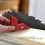 Équerre de menuisier en aluminium rouge 45/90 5