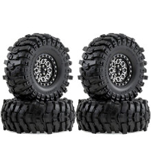 Conjunto de 4 Rodas, Cubos e Pneus RC 1/8 para Meijiaxin H8H/YK4083/CROSSRC para Axial RC Crawler - Peças e Acessórios de Atualização