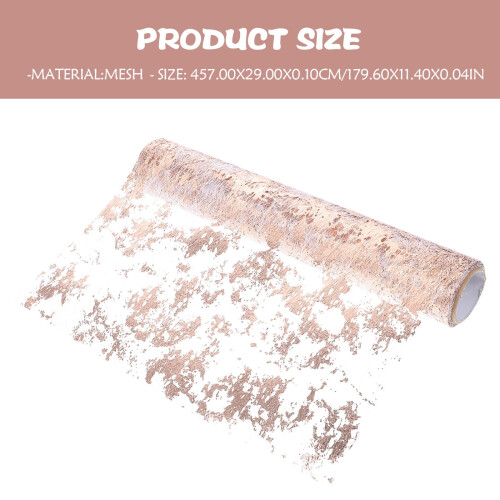 Rose Gold Mesh Table Runner 179.6 x 11.4 cm 2