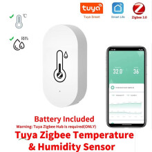 Tuya Zigbee Temperature Humidity Sensor Life Remote Monitor for Home Workwith Tuya Zigbee Hub