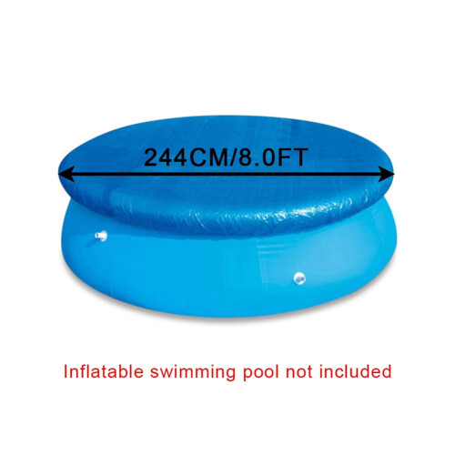 Capa inflável redonda para piscina de 96 polegadas – PE resistente a raios UV 1