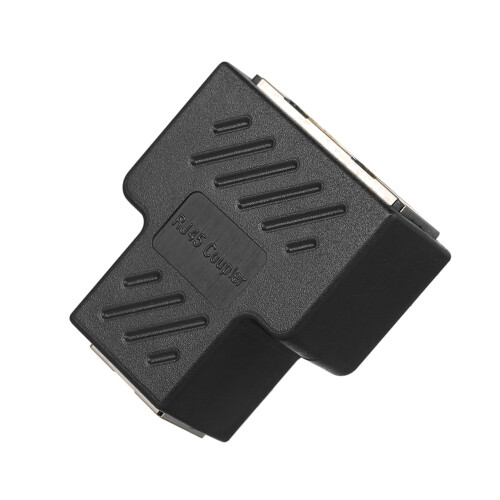 Divisor Ethernet RJ45 de 1 para 2, compatível com Cat5/Cat6/Cat7, para PC, laptop e roteador. 1