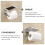 Toiletpapirholder i rustfrit stål med hylde 5