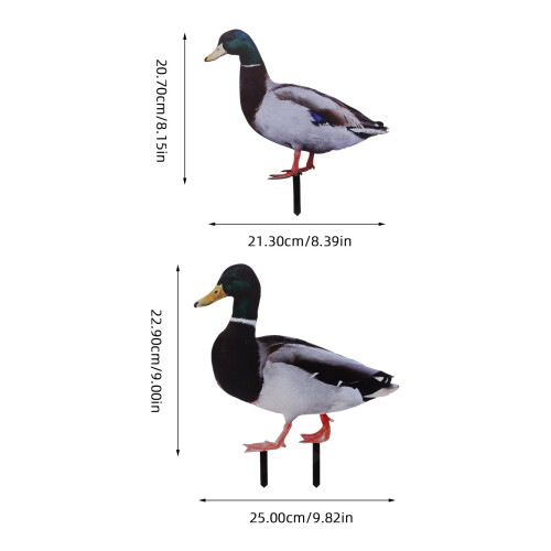 Acrylic Duck Garden Stake Set – 6 Pack 1