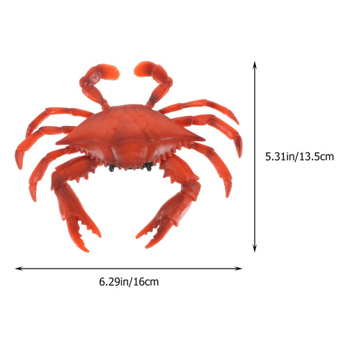 PVC Crab Ornament Red Blue 15cm 2-Pack 1