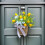 Artificial Spring Flower Wreath with Lemon 39cm 5