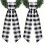 2 Pack Plaid Wreath Sash Ribbons 140cm 5
