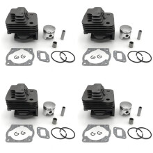 4st 40MM Bosmaaier Cilinder & Zuigerveer met Naaldkooi voor 43CC CG430 Diverse Strimmer Trimmer 40-5 BG430