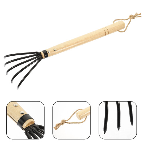 Carbon Steel Clam Rake Oyster Shell Digging Tool Multipurpose Rake Tool 2