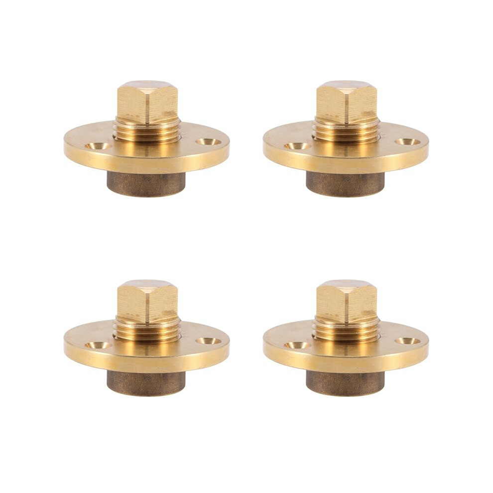 4X Brass Drain Plug Garboard Marine Boat Yacht Screw Drain Plug 1 Inch Mounting Hole Fishing Bronze 4711587034079