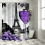 Wine Grapes & Eiffel Tower Shower Curtain, Polyester, 71 x 5