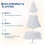 Rose Gold Tinsel Christmas Tree 4.5ft with 150 Warm White 8