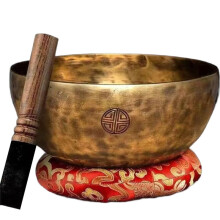 Nepal Klangschalen-Klopfer-Kissen-Set Aus Kupfer, Musiktherapie, Klangheilung, Meditationsinstrument