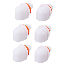 Comedero para aves de PP Combinación 6+1 Naranja con Tapa