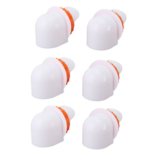 Weatherproof Chicken Feeder 6+1 PP Spilling-Resistant Orange