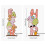 Easter Wooden Letter Ornaments with Rabbit & Egg Design 3